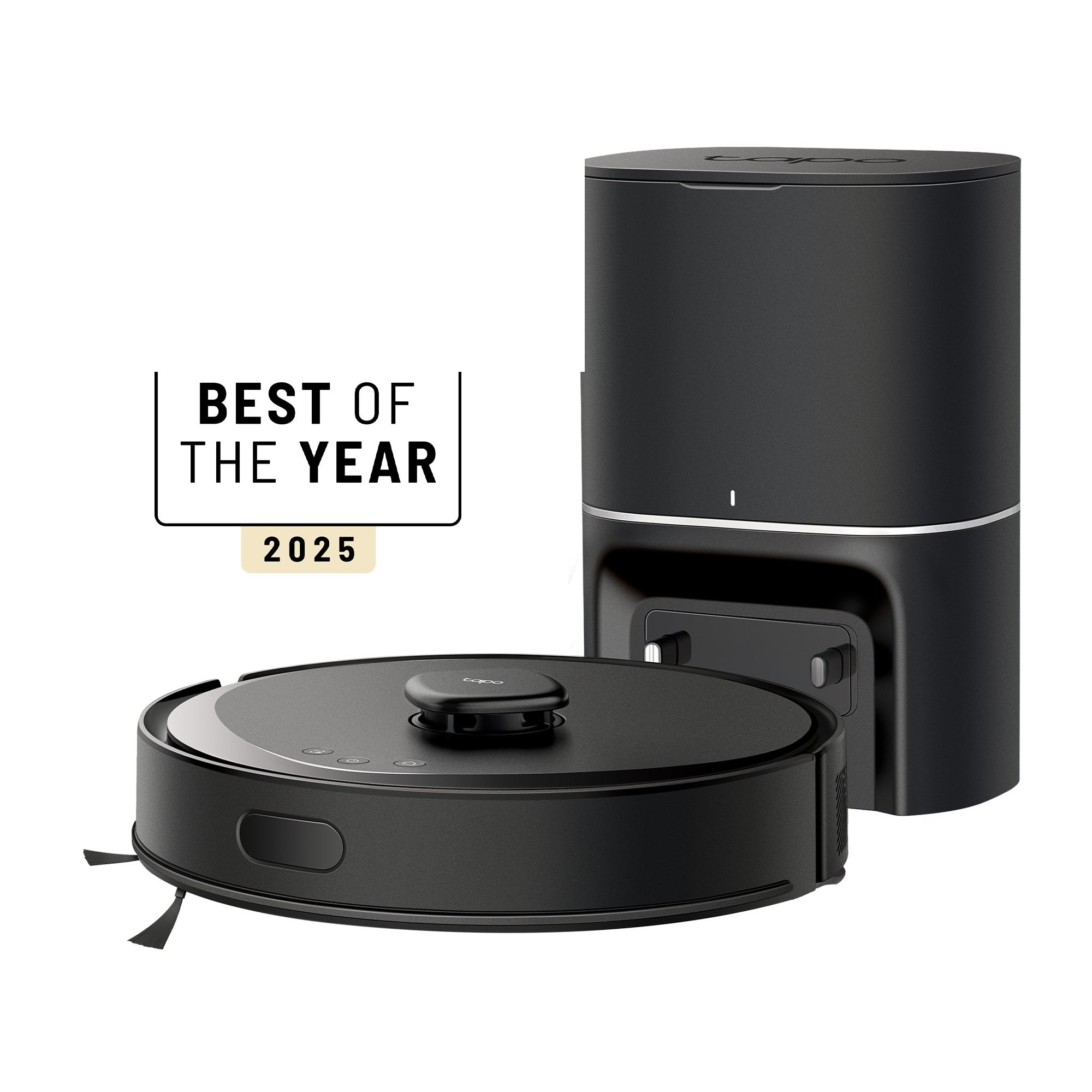 Tapo RV30 Max Plus robot vacuum and auto-empty dock, official product photo